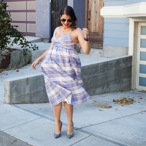 J.Crew Plaid Midi Dress